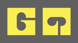 Logo design showing letters 